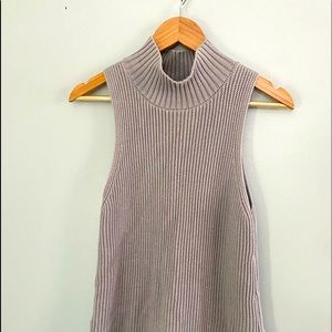 Kensie Gray Sleeveless turtleneck